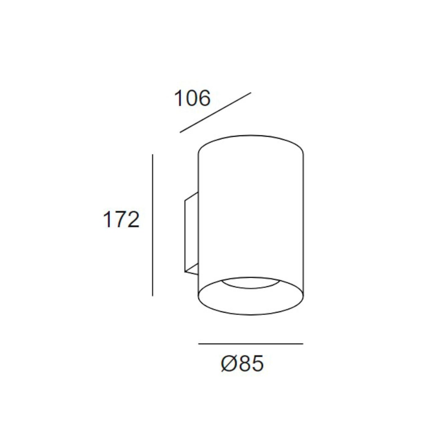 Aplique de Pared LED Cosmos Fixture Doble Cara 10,5W LEDS-C4 05-9953-Z5-CL