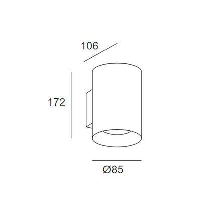 Aplique de Pared LED Cosmos Fixture Doble Cara 10,5W LEDS-C4 05-9953-Z5-CL
