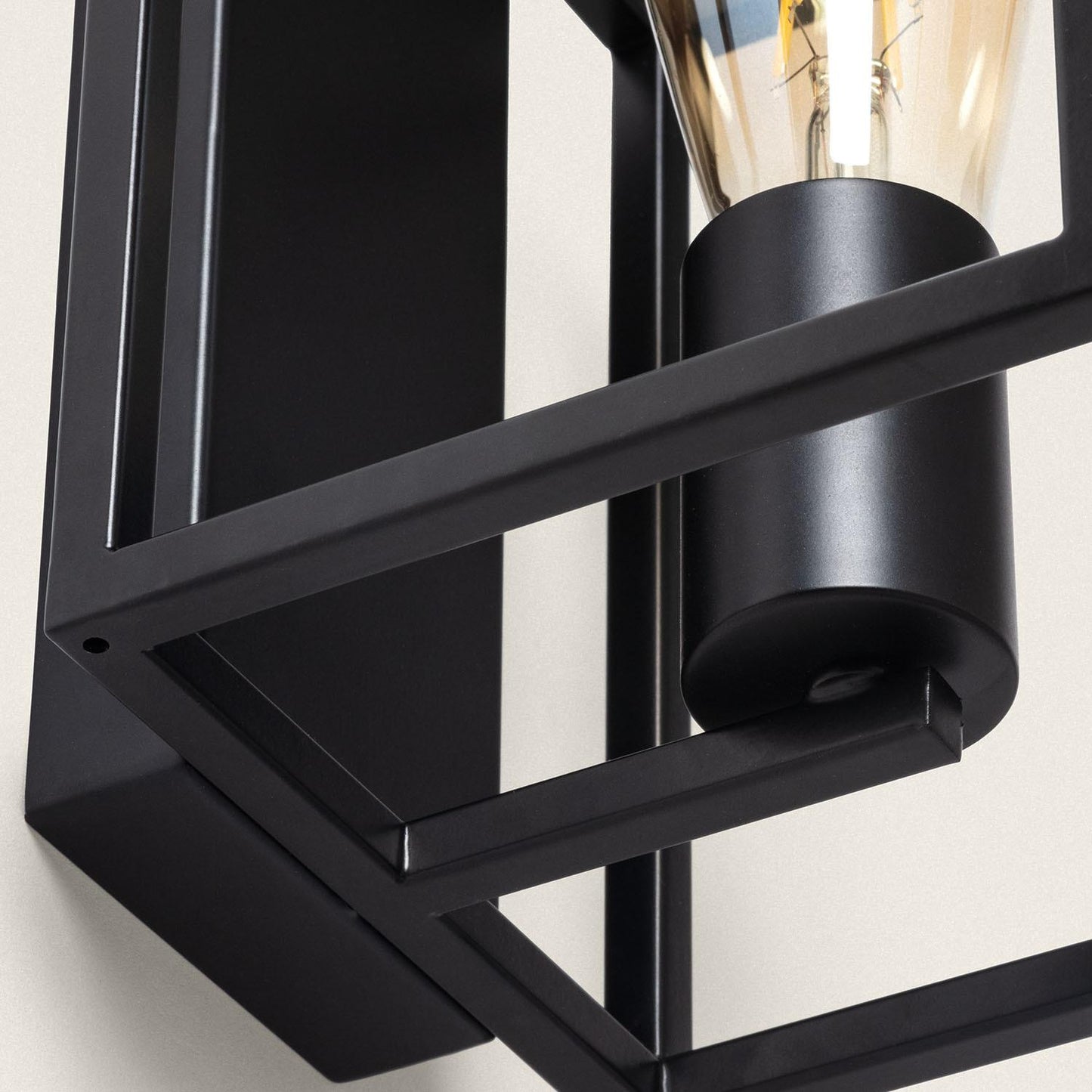 Aplique de Pared Metal Crate Negro