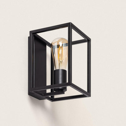 Aplique de Pared Metal Crate Negro