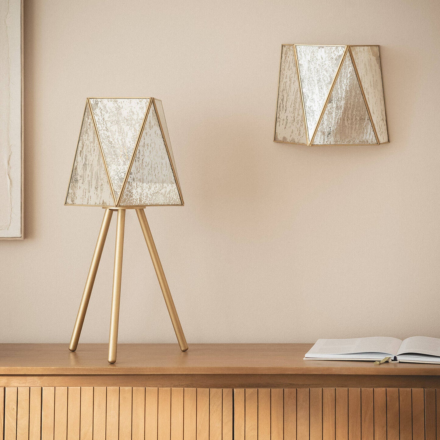 Aplique de Pared Metal Cristal Mattina  ILUZZIA