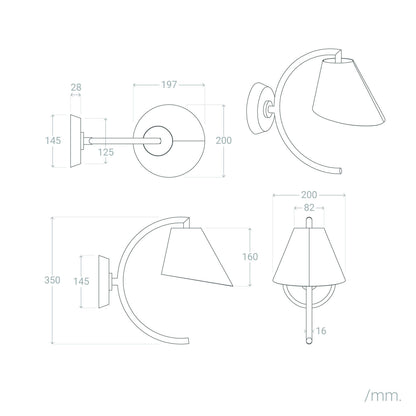Aplique de Pared Metal Edern