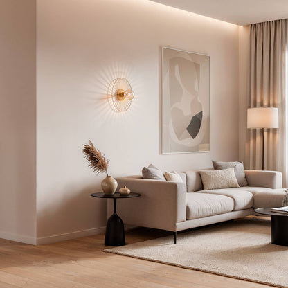 Aplique de Pared Metal y Cristal Dharma
