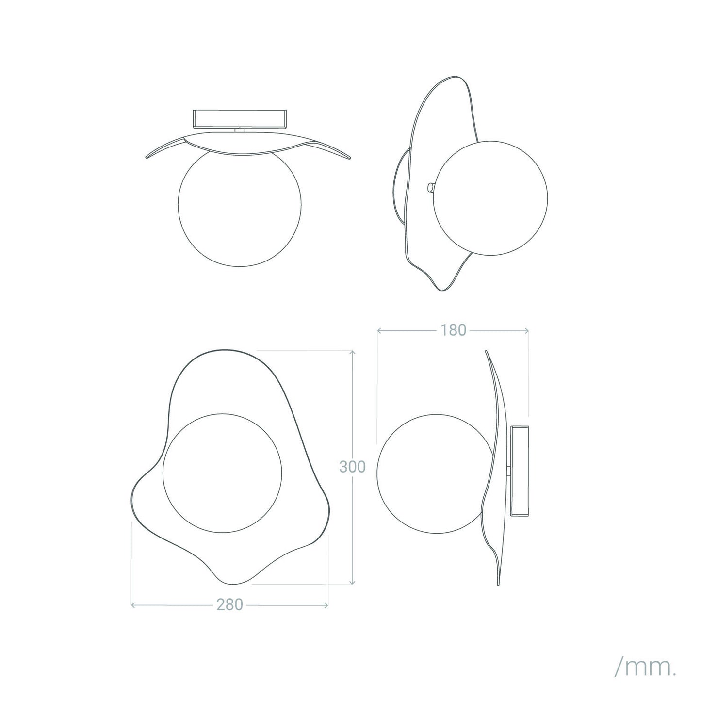 Aplique de Pared Metal y Cristal Ishan I ILUZZIA