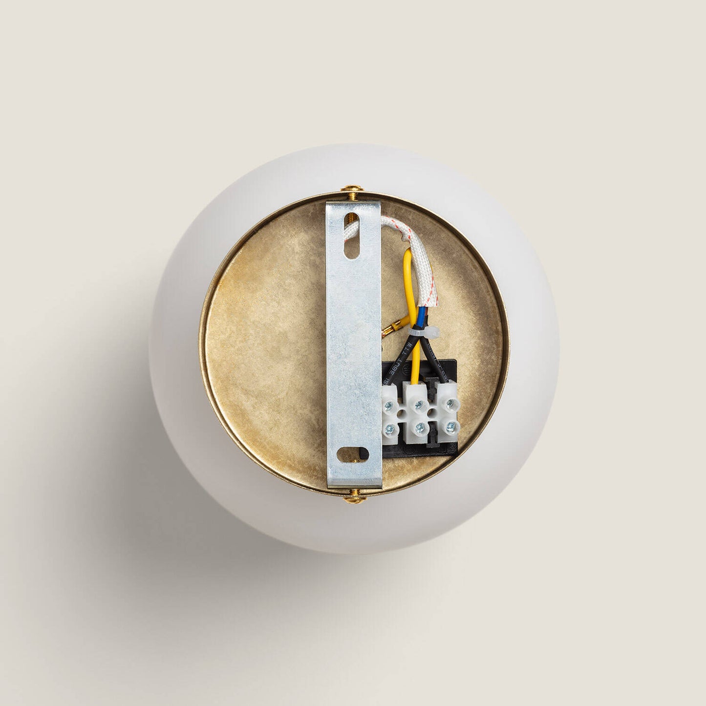 Aplique de Pared Metal y Cristal Moonlight Brass 1 Foco