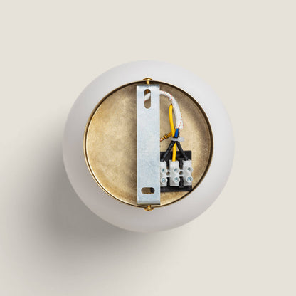 Aplique de Pared Metal y Cristal Moonlight Brass 1 Foco