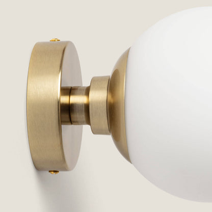Aplique de Pared Metal y Cristal Moonlight Brass 1 Foco