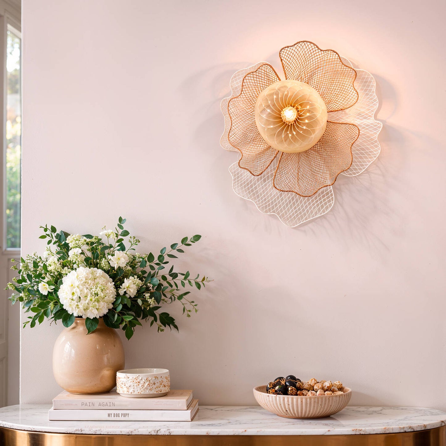 Aplique de Pared Metal y Cristal Pianella  ILUZZIA
