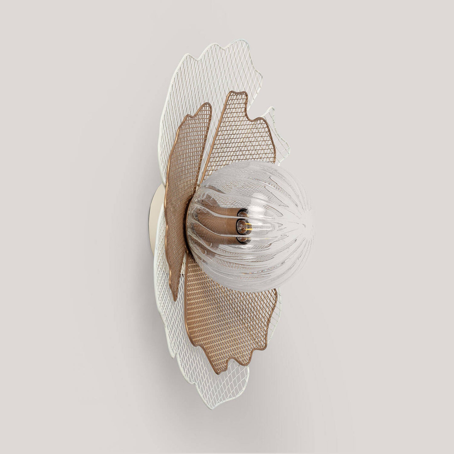 Aplique de Pared Metal y Cristal Pianella  ILUZZIA