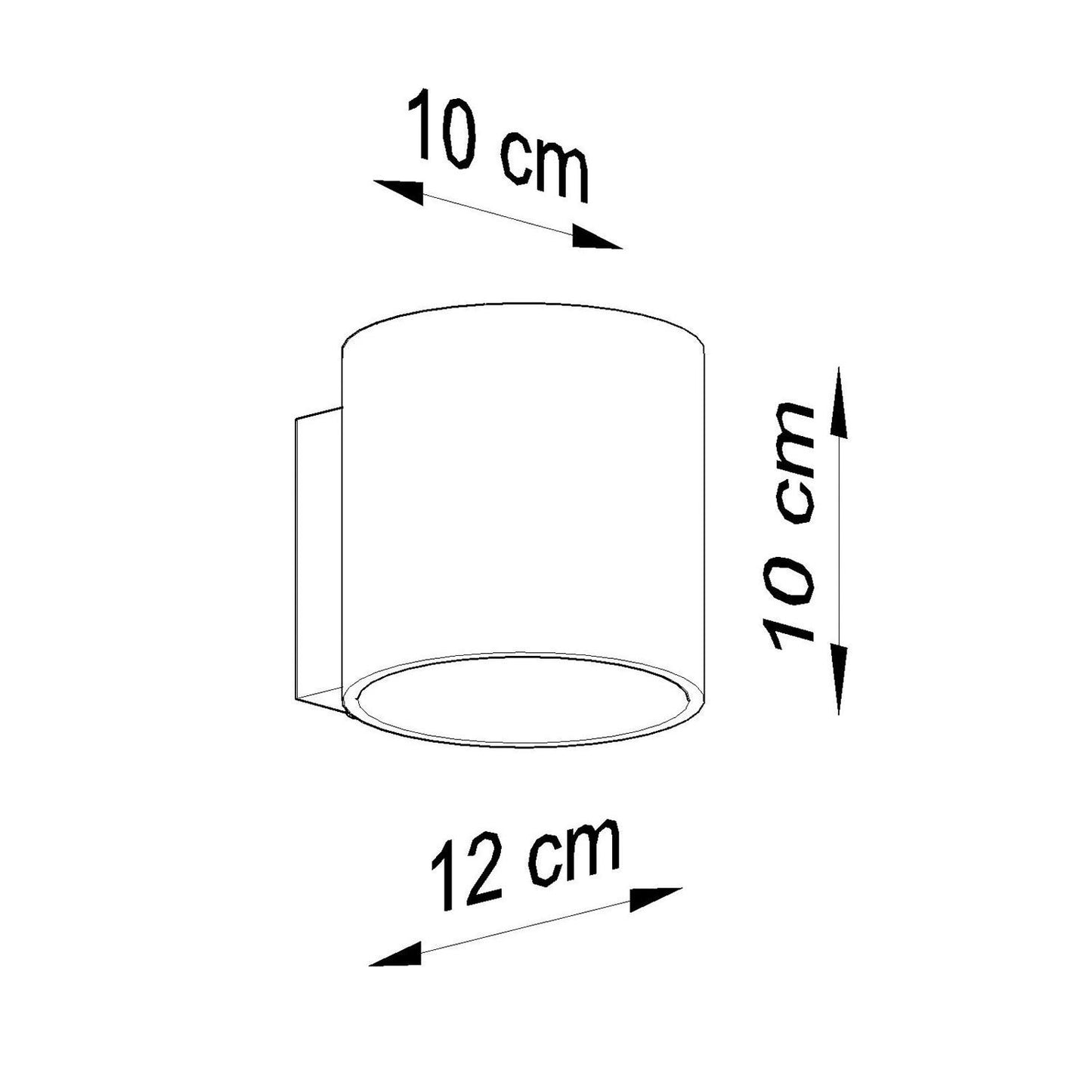 Aplique de Pared Orbis 1 Aluminio SOLLUX