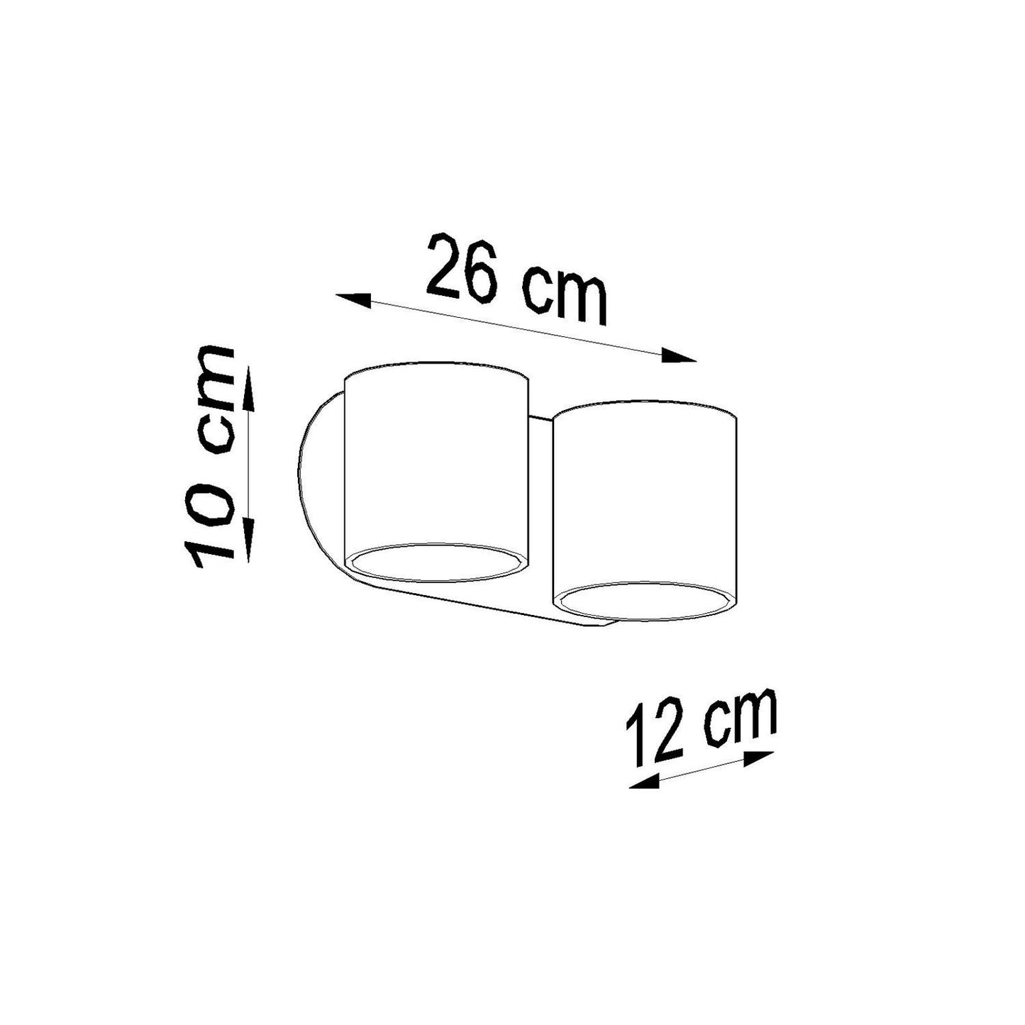 Aplique de Pared Orbis 2 Aluminio SOLLUX