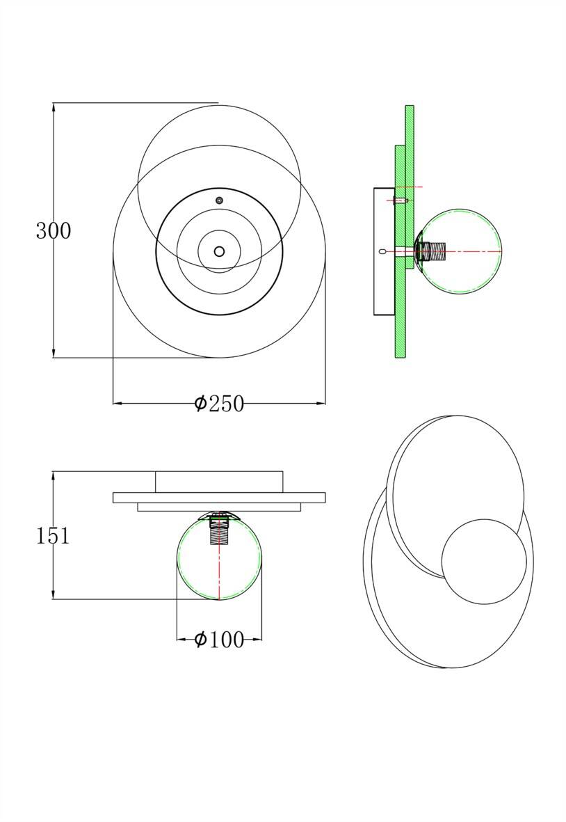 Aplique de Pared Travertino y Madera Enzo