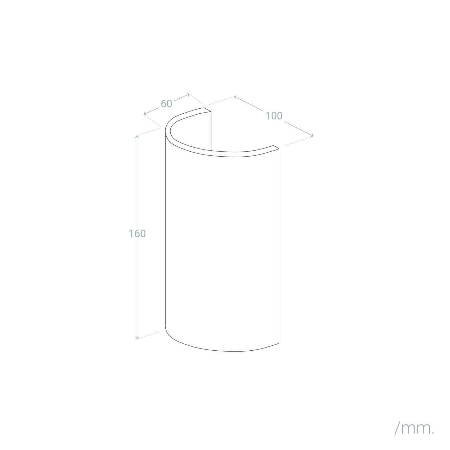 Aplique de Pared Yeso Round Vulni