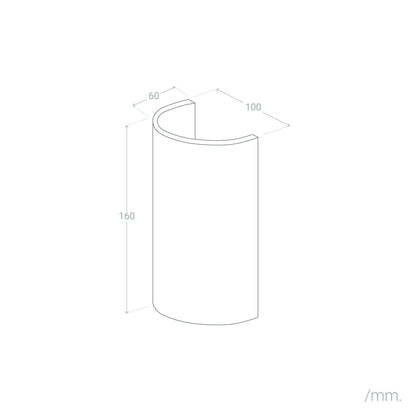 Aplique de Pared Yeso Round Vulni