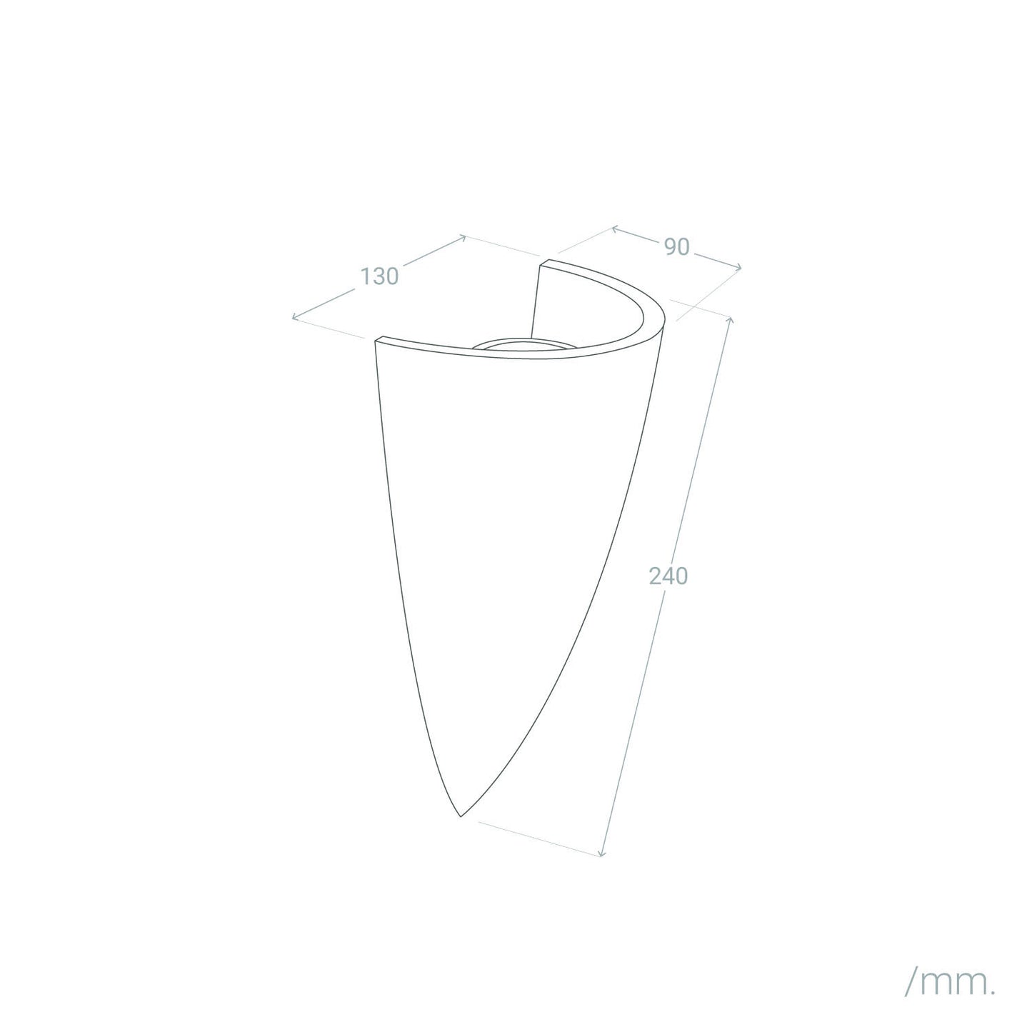 Aplique de Pared Yeso Dupmy Torch