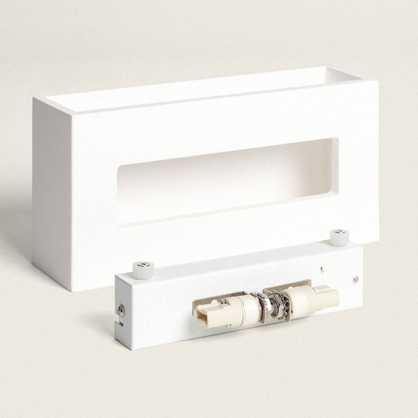 Aplique de Pared Yeso Ebin Square