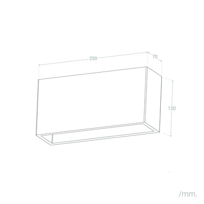 Aplique de Pared Yeso Ebin Square