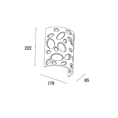 Aplique de Pared Yeso Hole