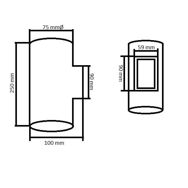 Aplique de Pared Yeso Iluminación Doble Cara Vulni