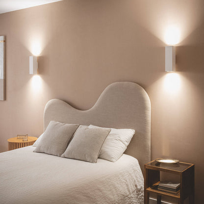 Aplique de Pared Yeso Iluminación Doble Cara Amatista