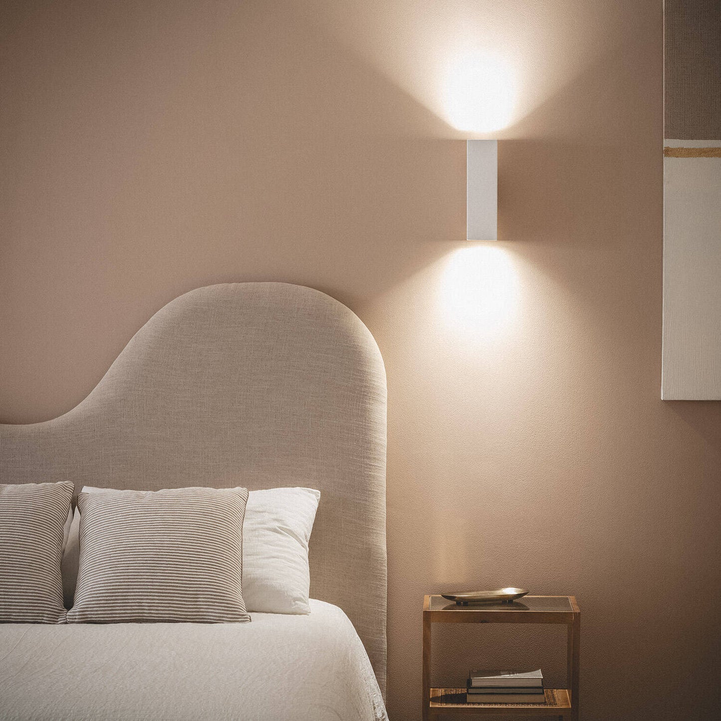 Aplique de Pared Yeso Iluminación Doble Cara Amatista