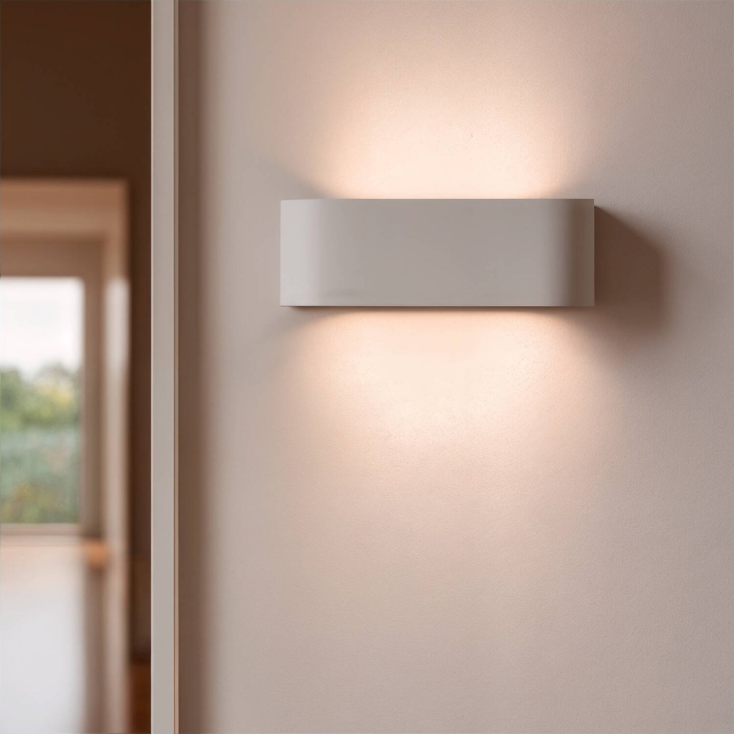 Aplique de Pared Yeso Iluminación Doble Cara Lonjong