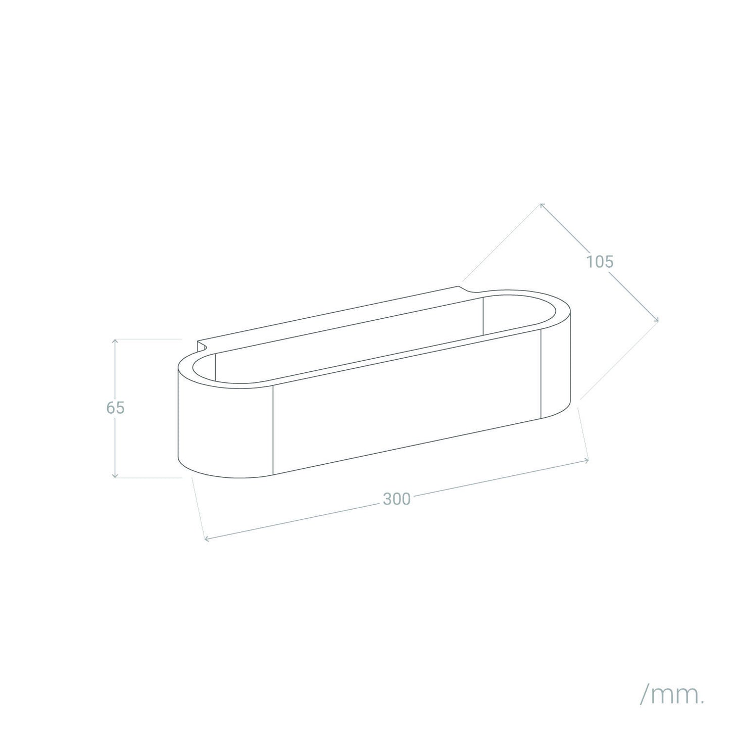 Aplique de Pared Yeso Iluminación Doble Cara Lonjong