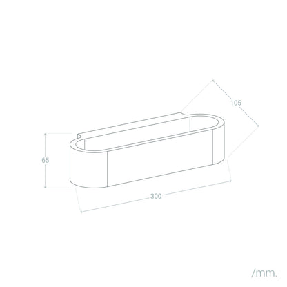 Aplique de Pared Yeso Iluminación Doble Cara Lonjong