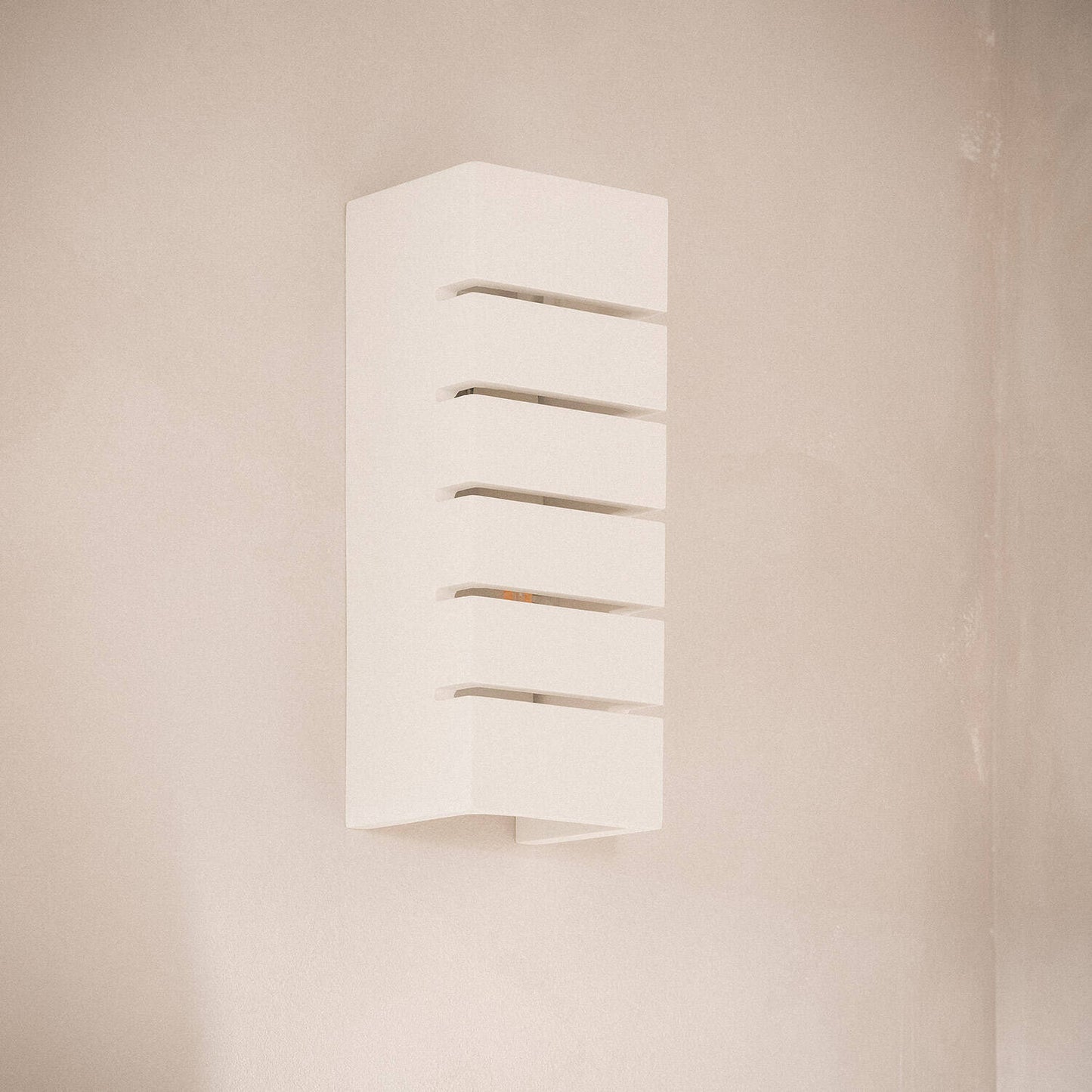 Aplique de Pared Yeso Iluminación Doble Cara Rubí