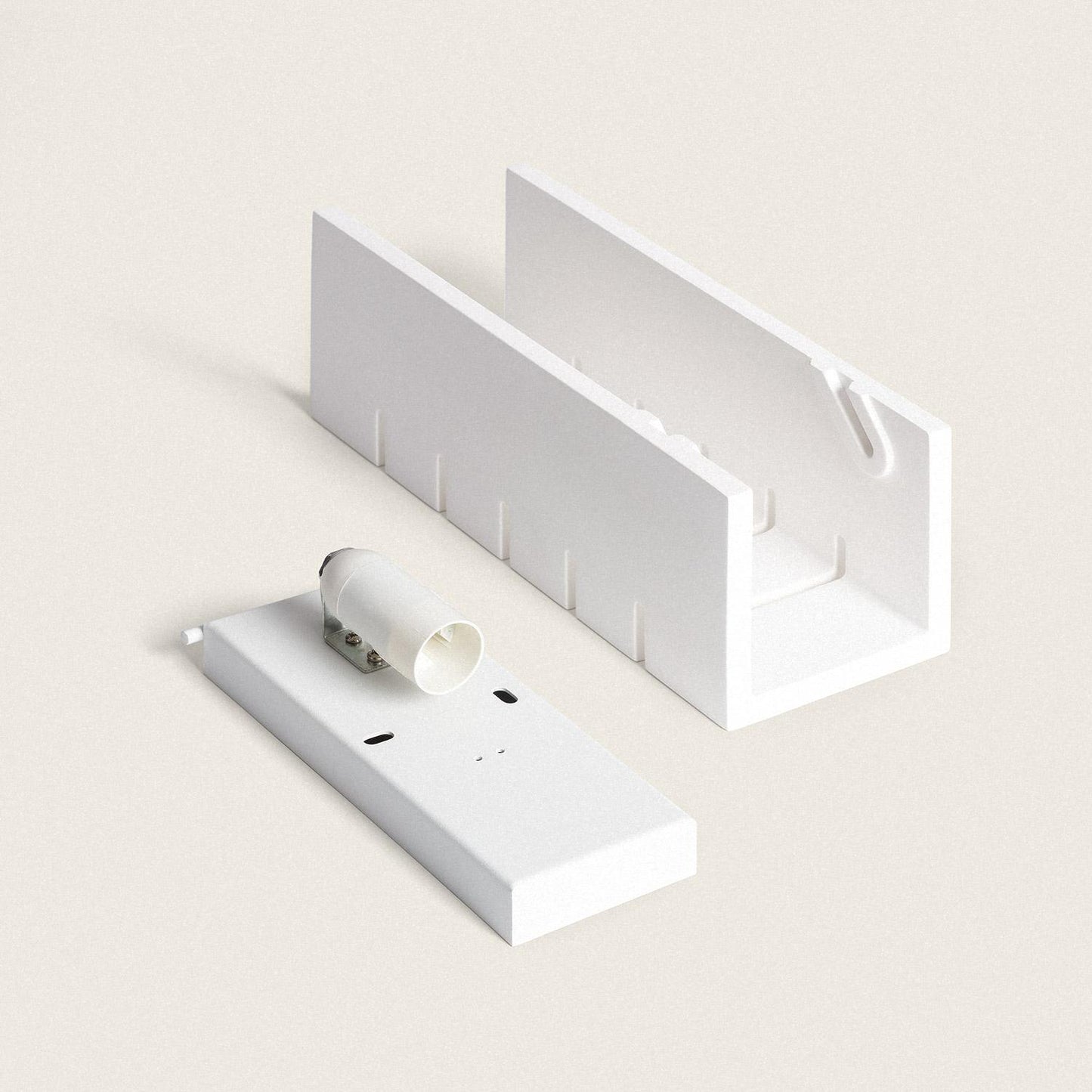 Aplique de Pared Yeso Iluminación Doble Cara Rubí