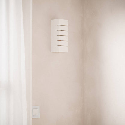 Aplique de Pared Yeso Iluminación Doble Cara Rubí