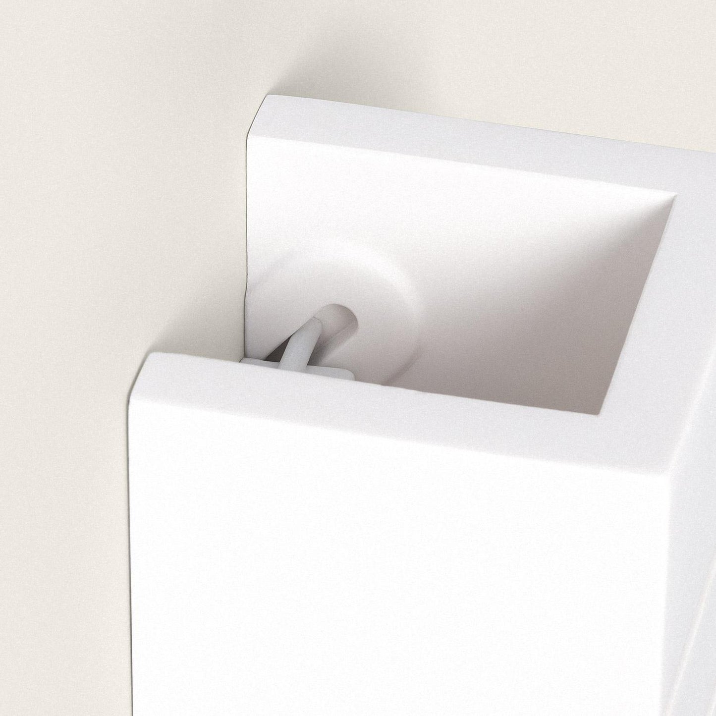 Aplique de Pared Yeso Iluminación Doble Cara Rubí