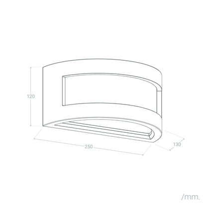 Aplique de Pared Yeso Ouriel