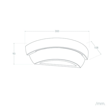 Aplique de Pared Yeso Riben