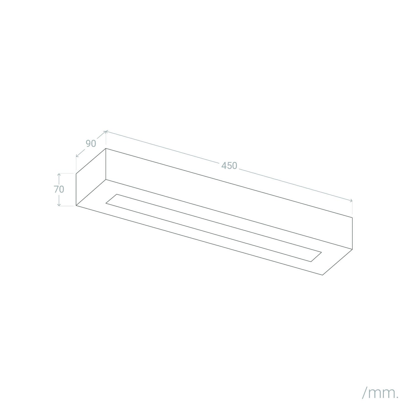 Aplique de Pared Yeso Ruvil L