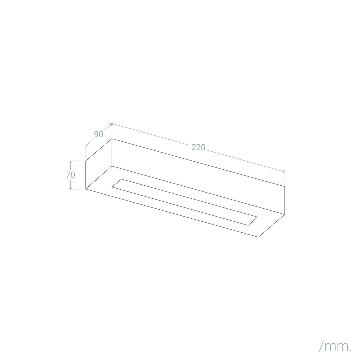 Aplique de Pared Yeso Ruvil S