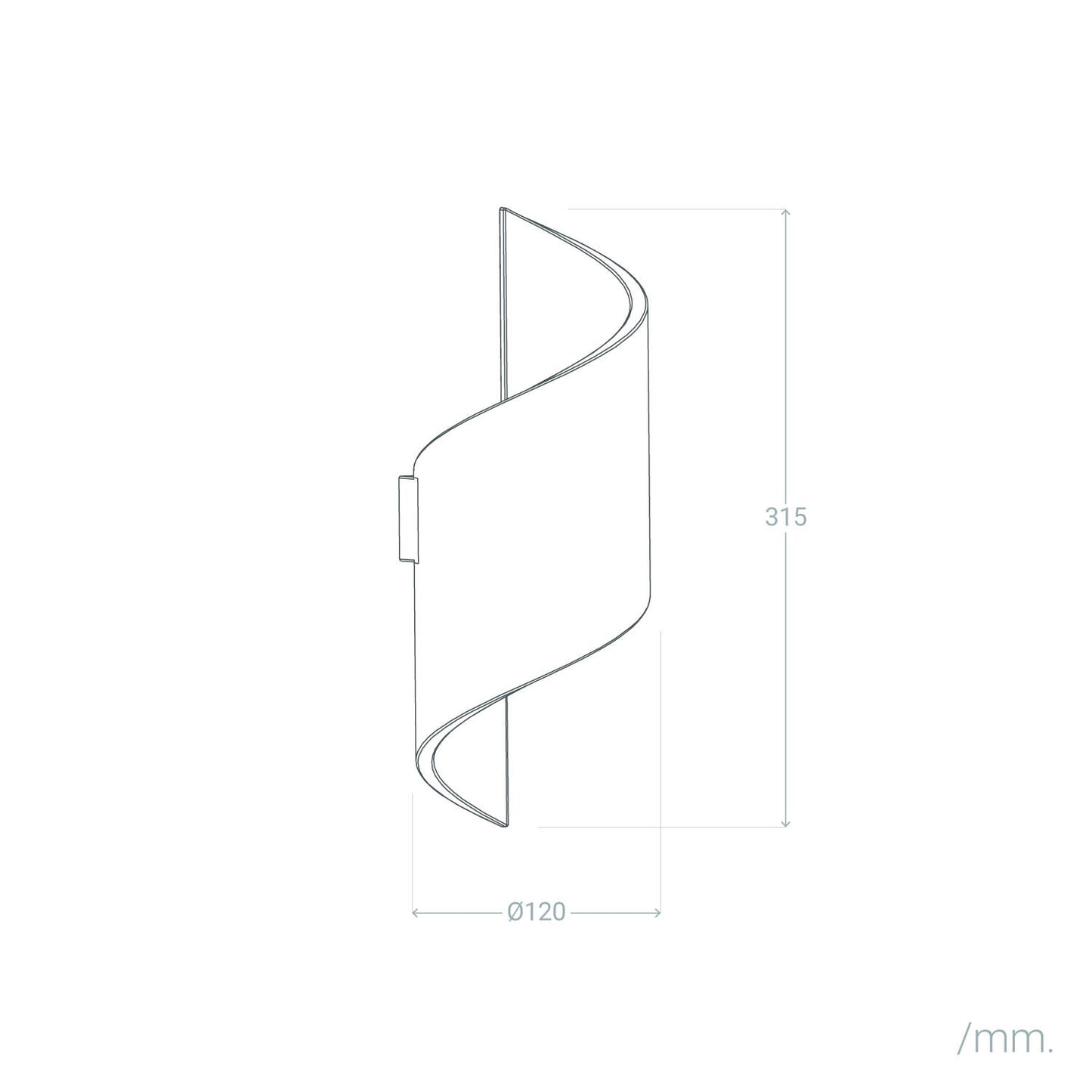 Aplique de Pared Yeso Spiral