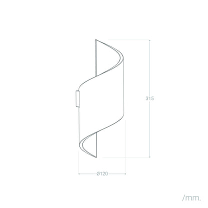 Aplique de Pared Yeso Spiral