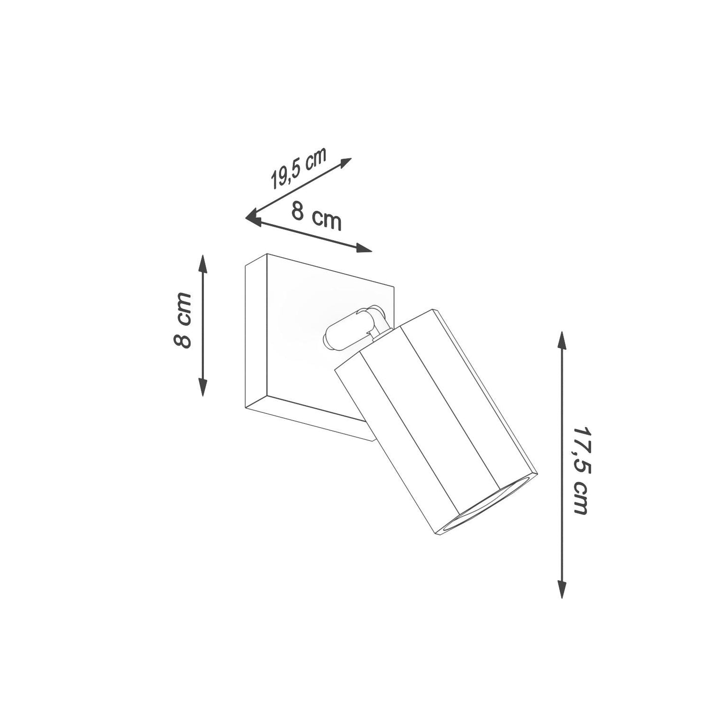 Aplique de Pared Zeke Madera SOLLUX