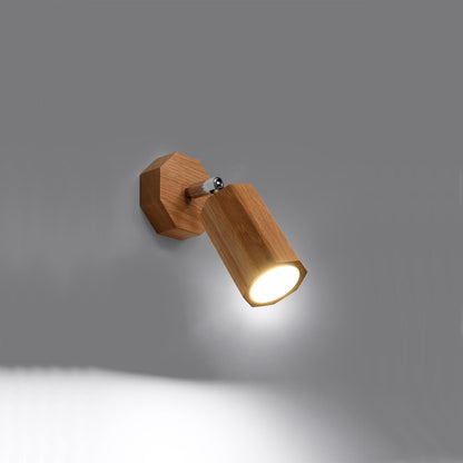 Aplique de Pared Zeke Madera SOLLUX