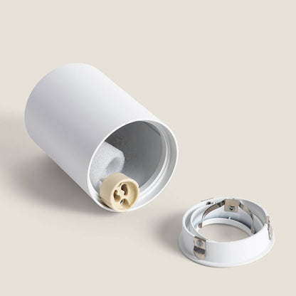 Aplique de Techo Aluminio Cuarzo Blanco