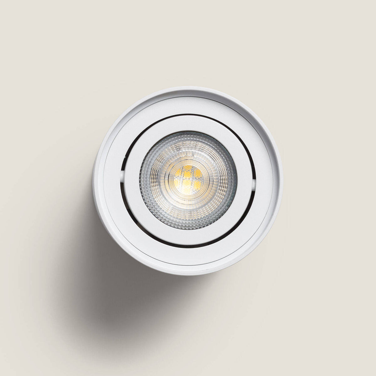 Aplique de Techo Aluminio Cuarzo Blanco