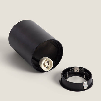 Aplique de Techo Aluminio Cuarzo Negro