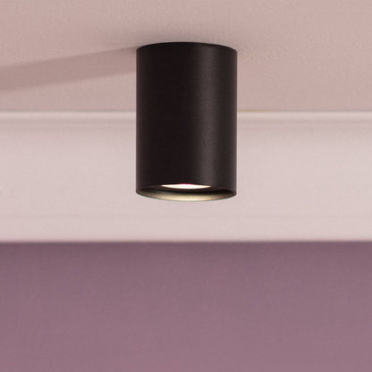 Aplique de Techo Aluminio Cuarzo Negro