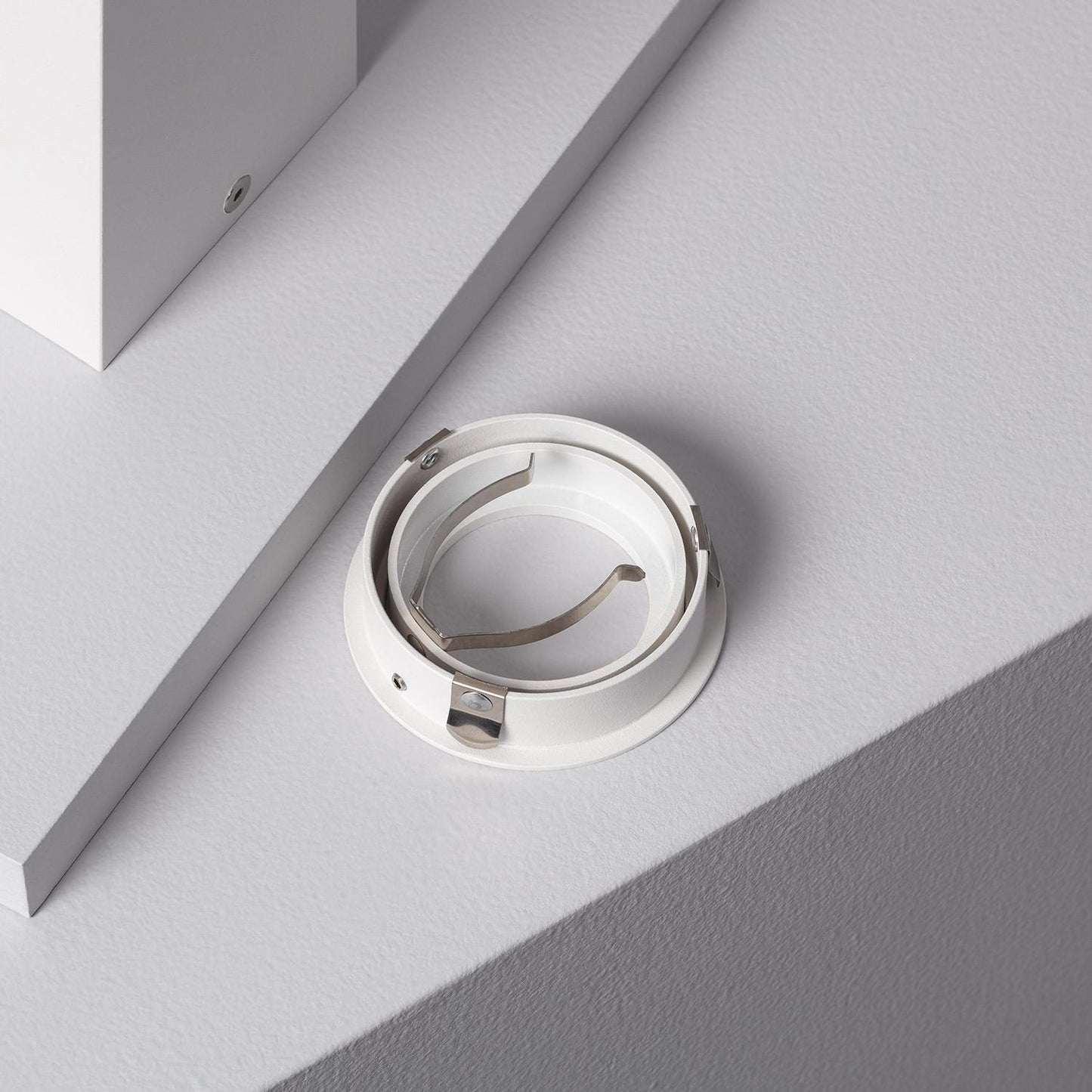 Aplique de Techo Aluminio Jaspe Blanco