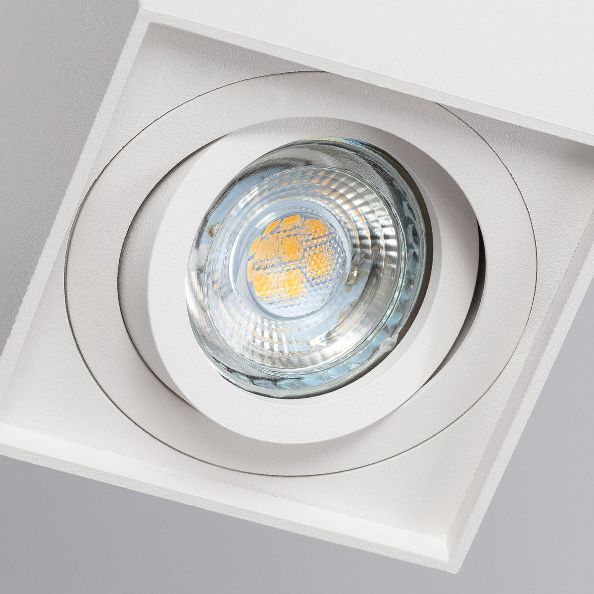 Aplique de Techo Aluminio Jaspe Blanco