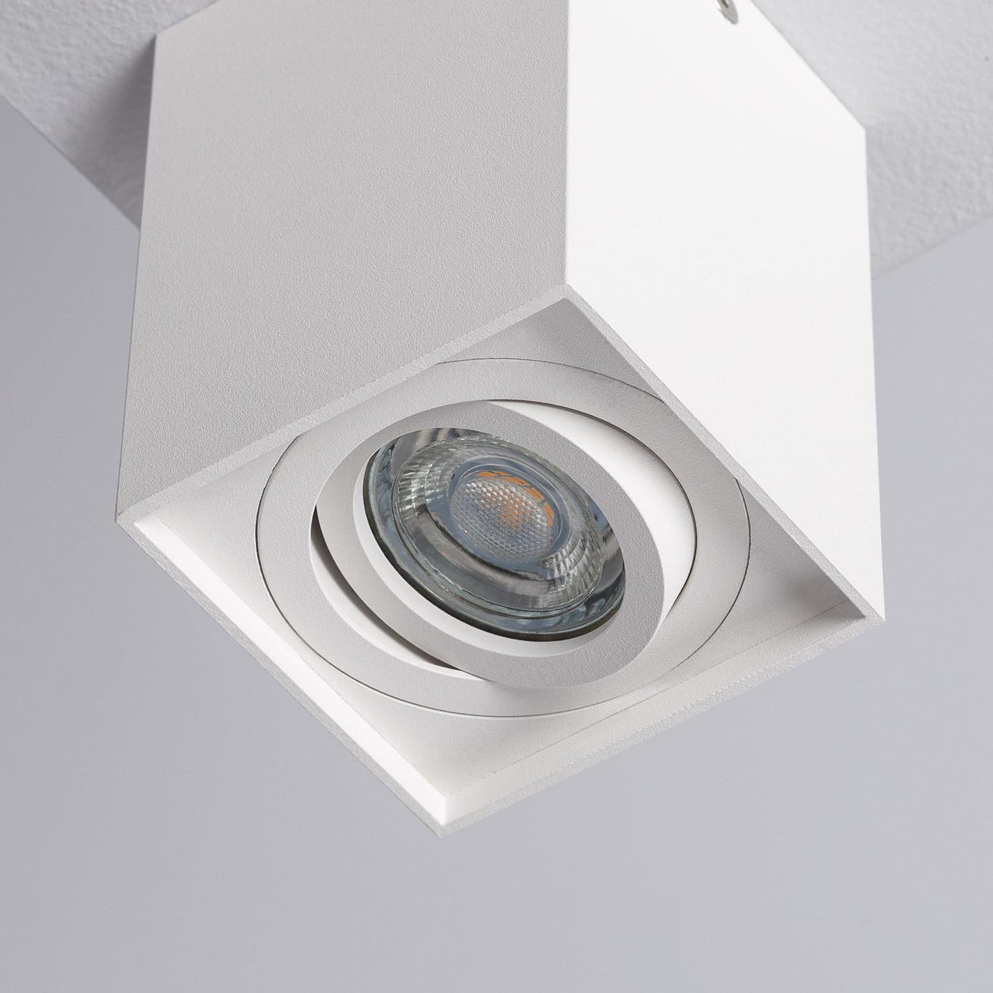 Aplique de Techo Aluminio Jaspe Blanco