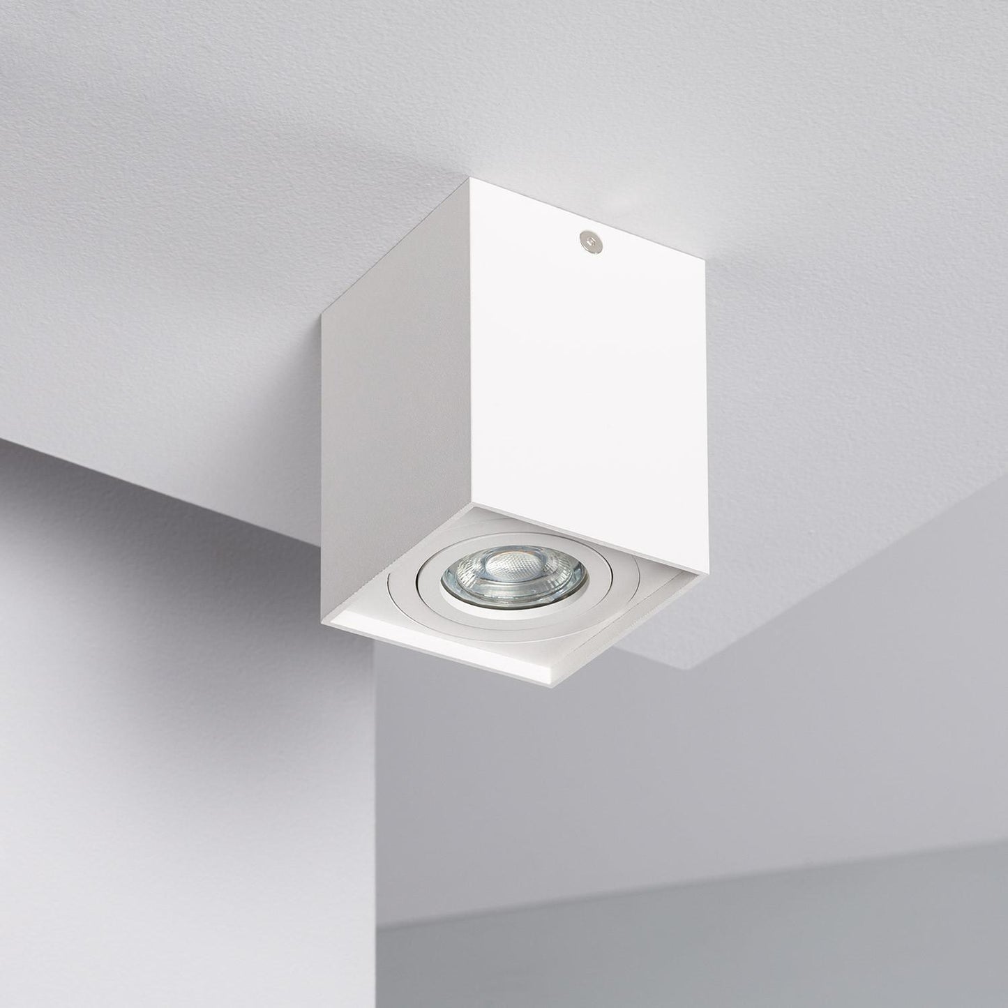 Aplique de Techo Aluminio Jaspe Blanco