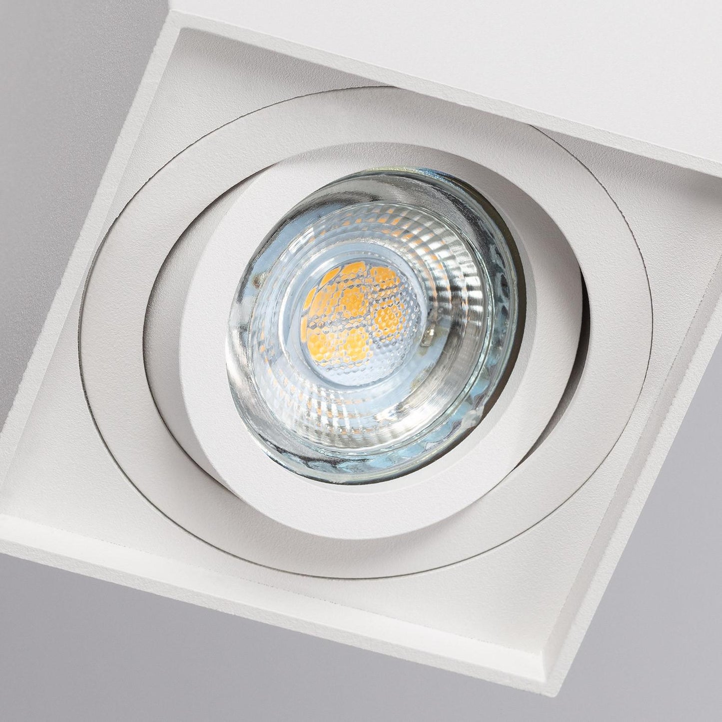 Aplique de Techo Aluminio Jaspe Blanco