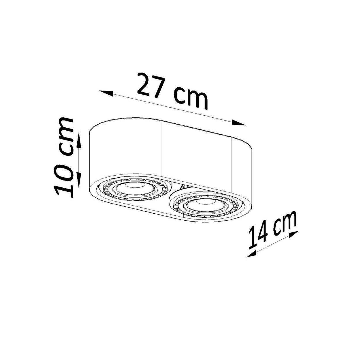 Aplique de Techo Basic 2 Madera SOLLUX